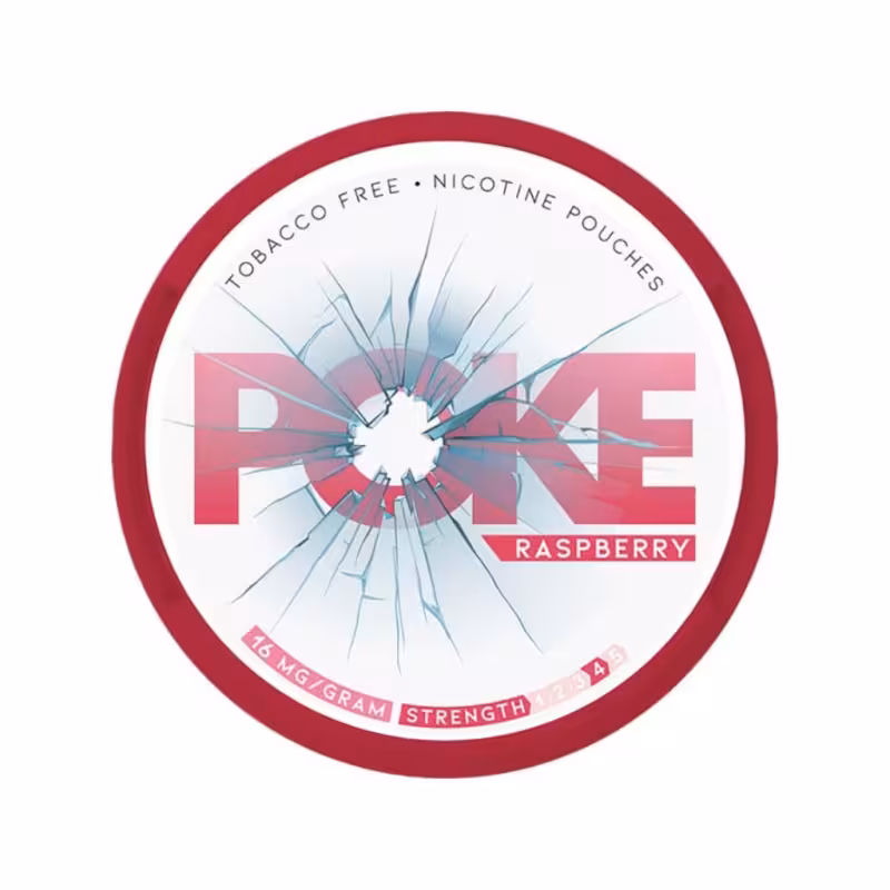 Raspberry Nicotine Pouches by Poke - Image 1