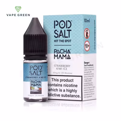 Strawberry Kiwi Ice Nic Salt E-Liquid by Pod Salt