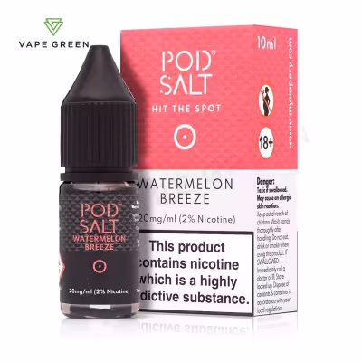 Watermelon Breeze Nic Salt E-Liquid by Pod Salt