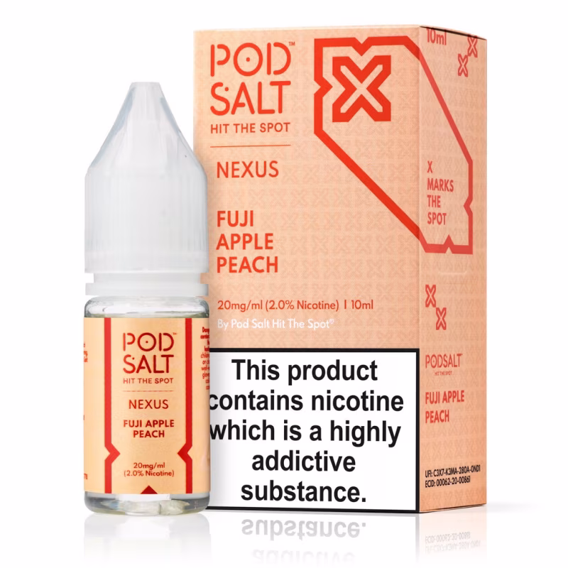 Fuji Apple Peach Nic Salt E-Liquid by Nexus Pod Salt