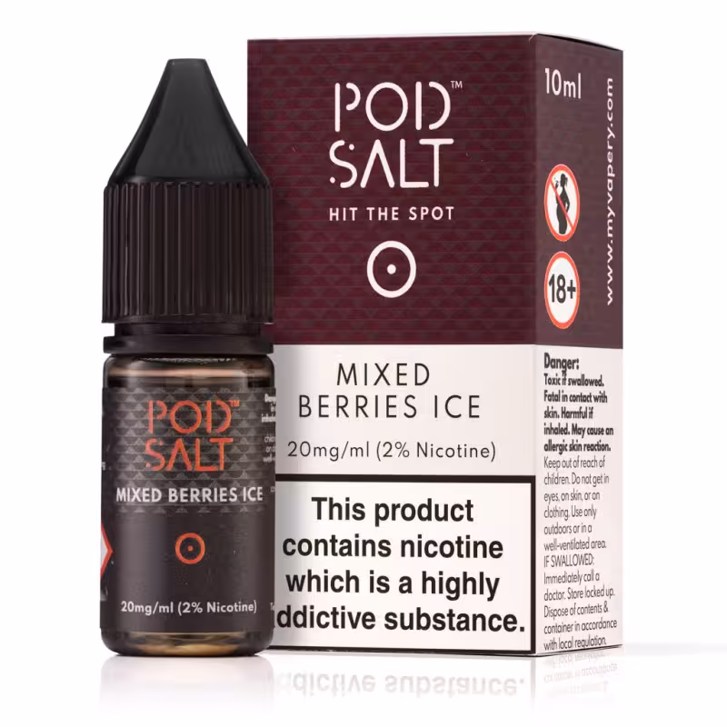 Mixed Berries Ice Nic Salt E-Liquid by Pod Salt - Image 1