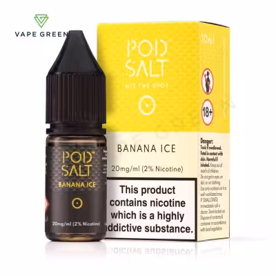 Banana Ice Nic Salt E-Liquid by Pod Salt