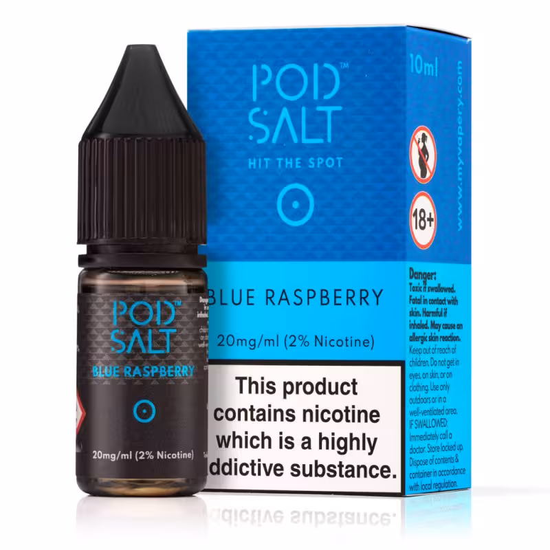 Blue Raspberry Nic Salt E-Liquid by Pod Salt - Image 1