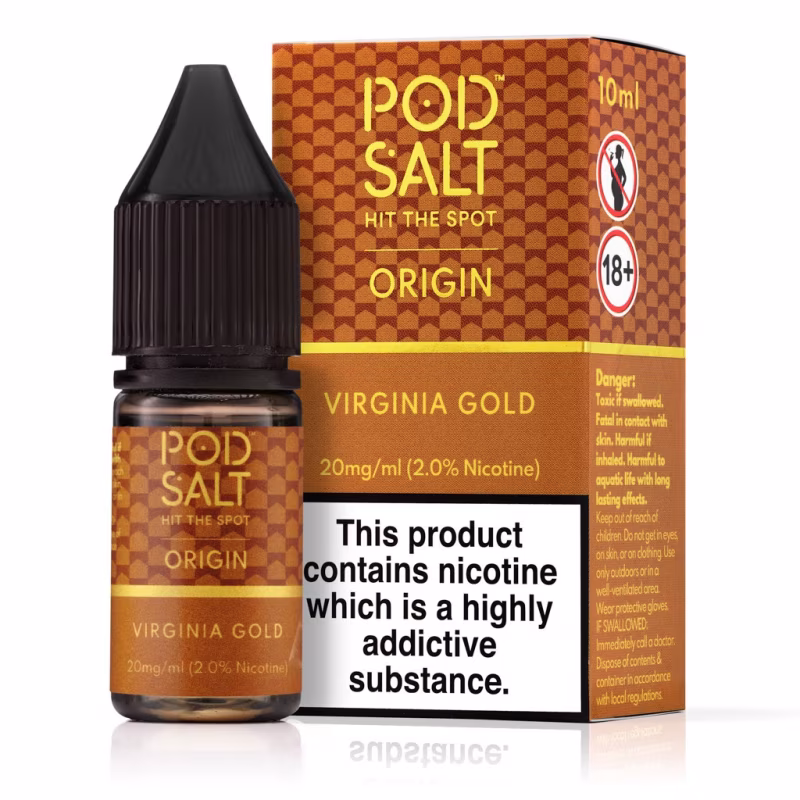 Virginia Gold Nic Salt E-Liquid by Pod Salt Origin