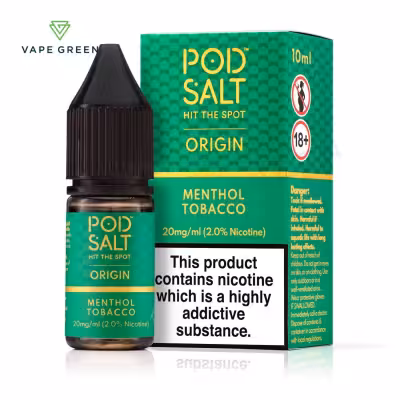 Menthol Tobacco Nic Salt E-Liquid by Pod Salt Origin