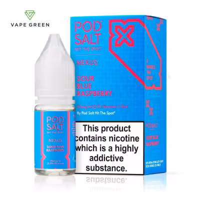 Sour Blue Raspberry Nic Salt E-Liquid by Nexus Pod Salt