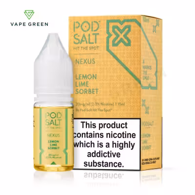 Lemon Lime Sorbet Nic Salt E-Liquid by Nexus Pod Salt