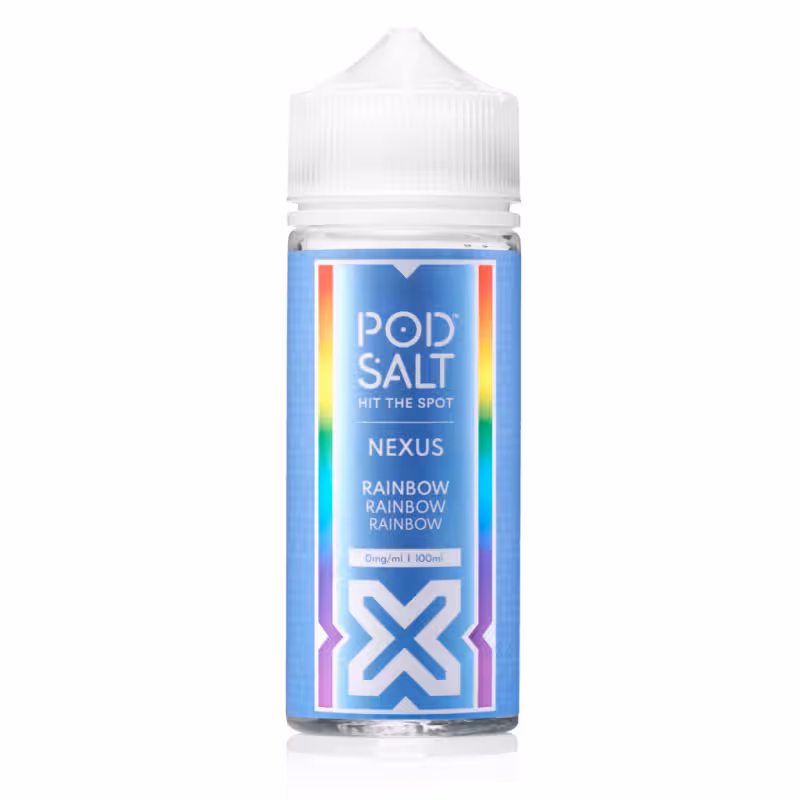 Rainbow Shortfill E-Liquid by Nexus Pod Salt 100ml - Image 1