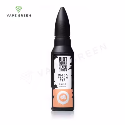 Ultra Peach Tea Shortfill E-Liquid by Riot Squad Black Edition 50ml