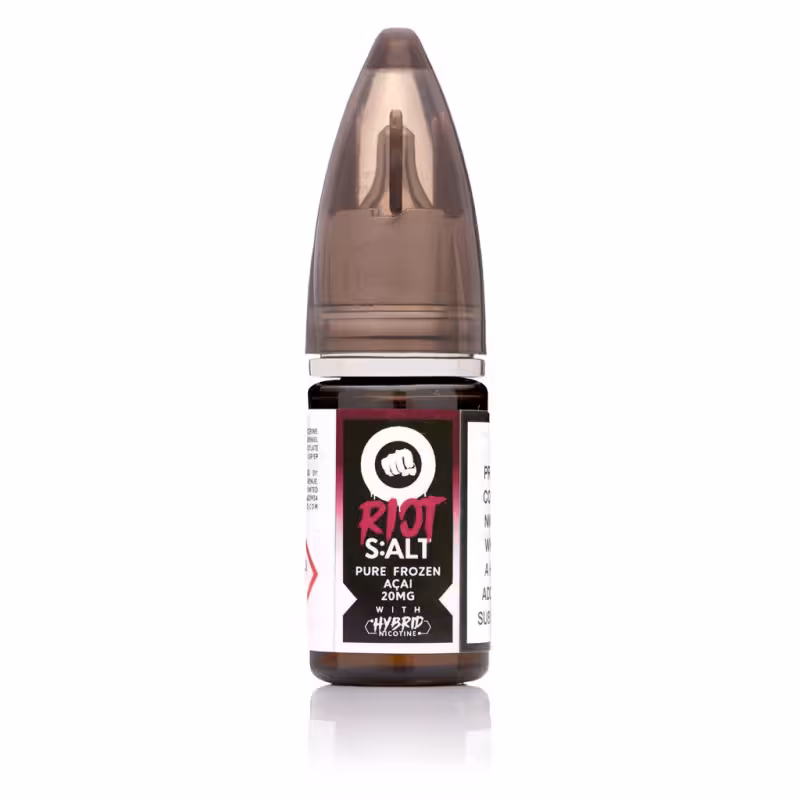 Pure Frozen Acai E-Liquid by Riot Squad Hybrid Black Edition Salt