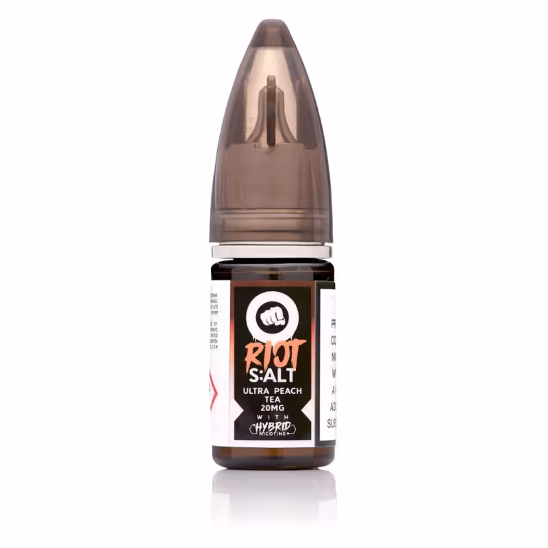 Ultra Peach Tea E-Liquid by Riot Squad Hybrid Black Edition Salt