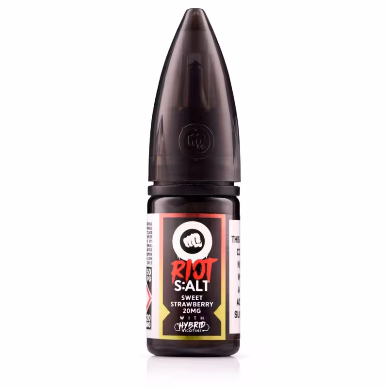 Sweet Strawberry Hybrid Nic Salt E-Liquid by Riot Squad - Image 1