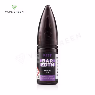 Grape Ice Nic Salt E-Liquid by Riot BAR EDTN
