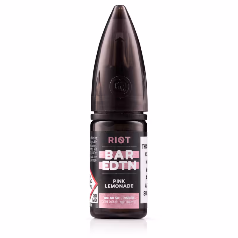 Pink Lemonade Nic Salt E-Liquid by Riot BAR EDTN - Image 1