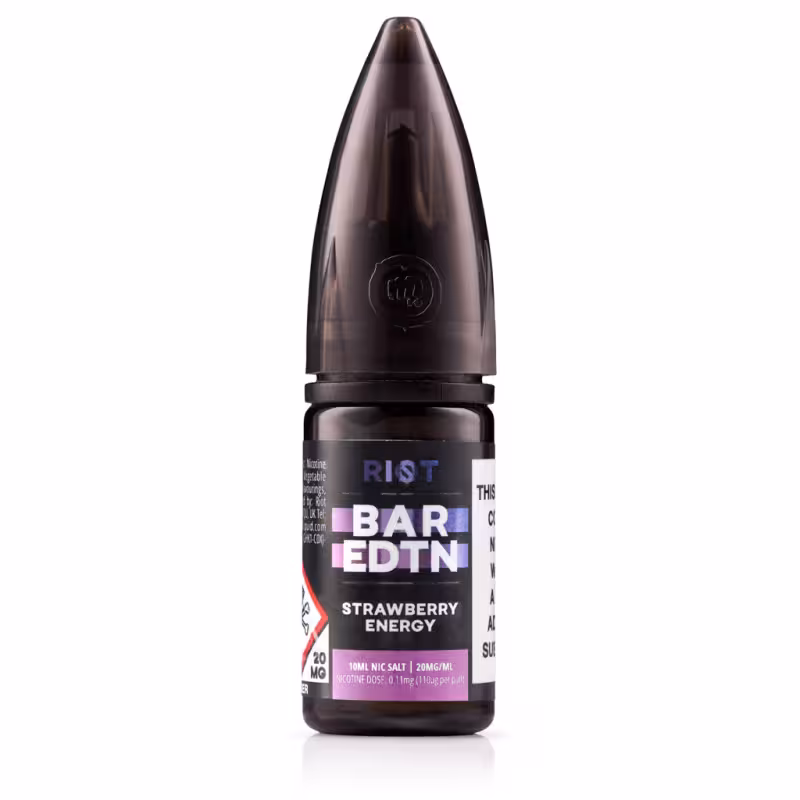 Strawberry Energy Nic Salt E-Liquid by Riot BAR EDTN - Image 1