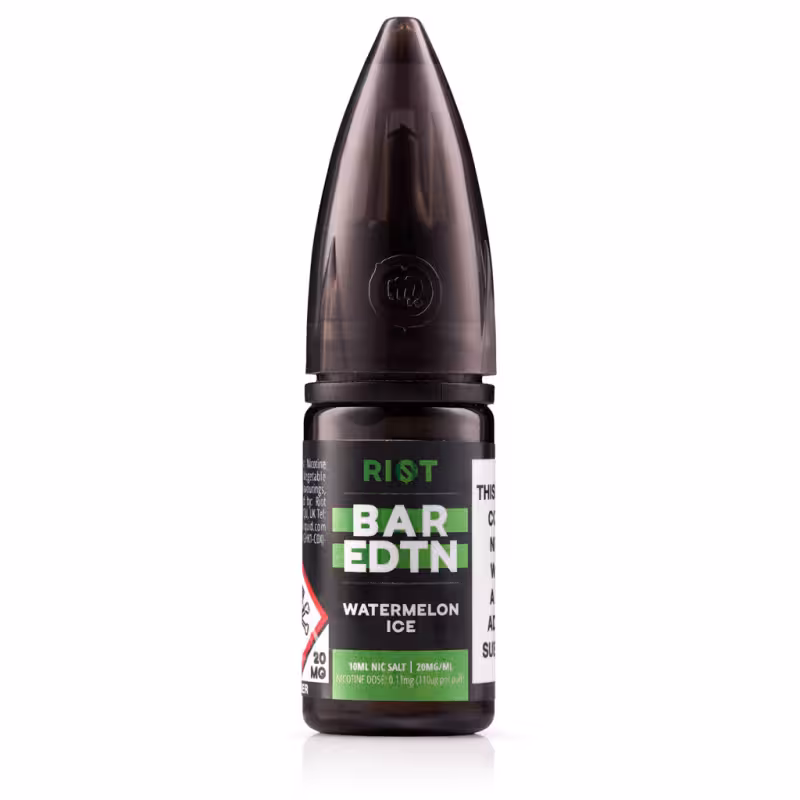 Watermelon Ice Nic Salt E-Liquid by Riot BAR EDTN - Image 1