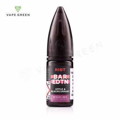 Apple & Blackcurrant Nic Salt E-Liquid by Riot BAR EDTN