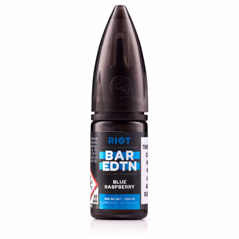 Blue Raspberry Nic Salt E-Liquid by Riot BAR EDTN - SAMPLE - Image 1