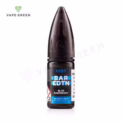 Blue Raspberry Nic Salt E-Liquid by Riot BAR EDTN  - SAMPLE