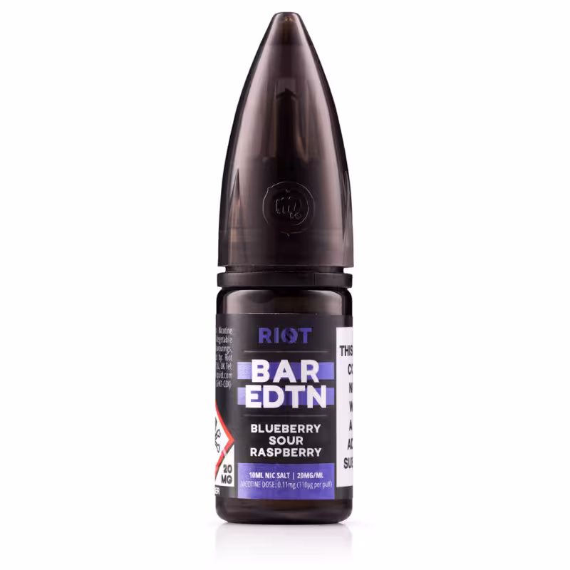 Blueberry Sour Raspberry Nic Salt E-Liquid by Riot BAR EDTN  - SAMPLE - Image 1