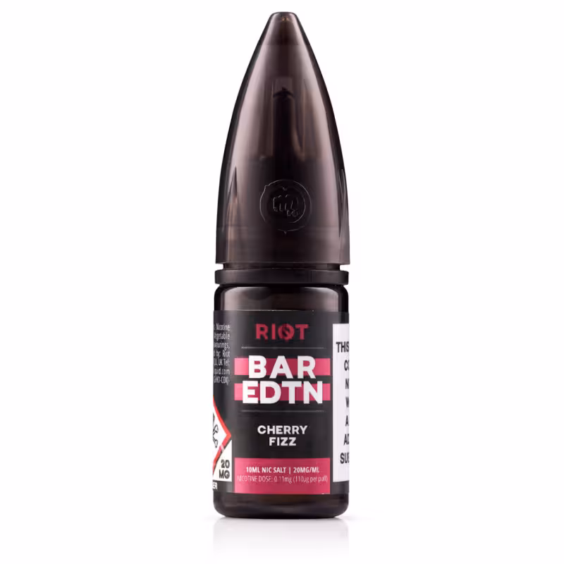 Cherry Fizz Nic Salt E-Liquid by Riot BAR EDTN  - SAMPLE - Image 1