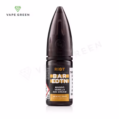 Mango Vanilla Ice Cream Nic Salt E-Liquid by Riot BAR EDTN  - SAMPLE