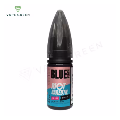 Blue Peach Nic Salt E-Liquid by Riot BAR EDTN No Ice