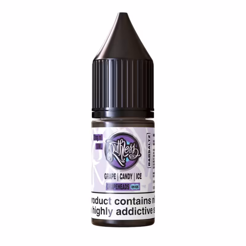 Grapeheads On Ice Nic Salt E-Liquid by Ruthless Bar Saltz - Image 1