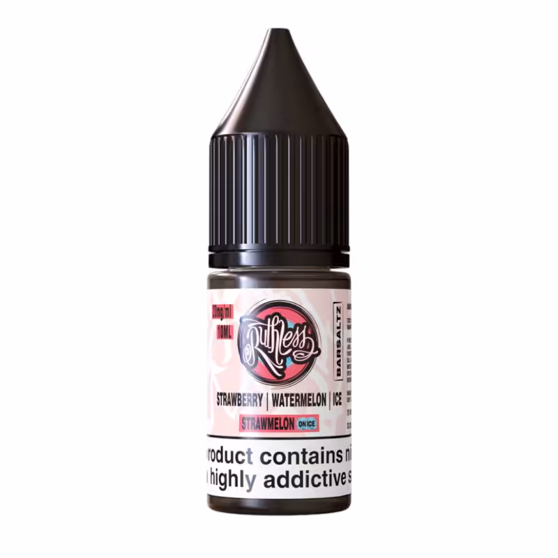Strawmelon On Ice Nic Salt E-Liquid by Ruthless Bar Saltz - Image 1