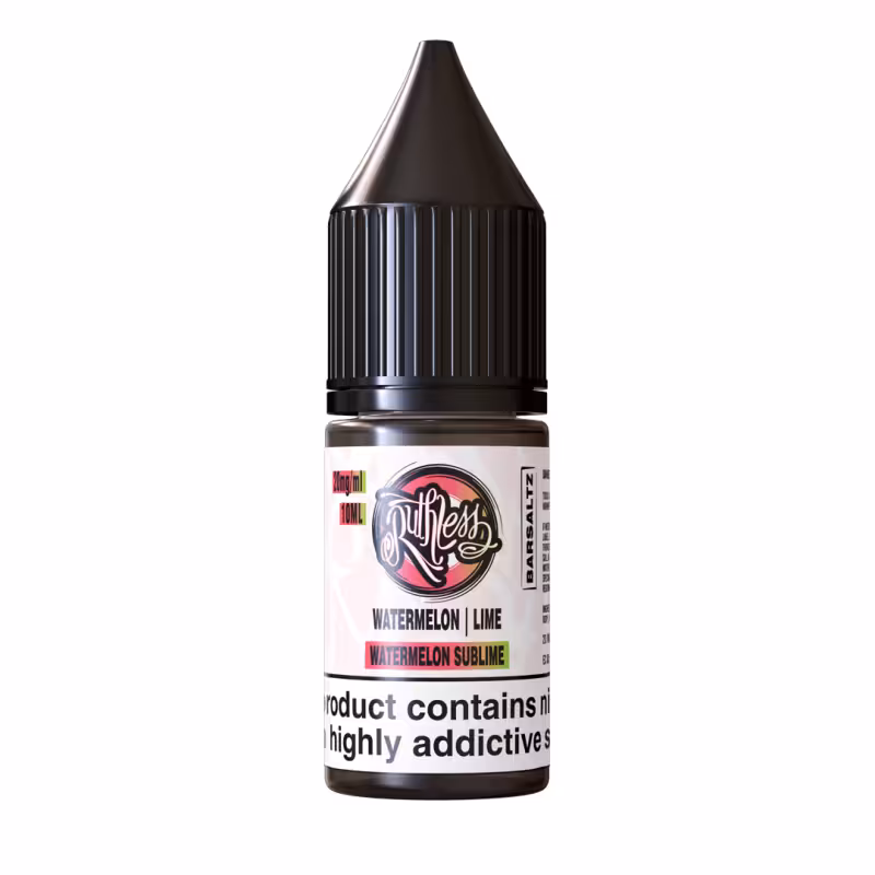 Watermelon Sublime Nic Salt E-Liquid by Ruthless Bar Saltz - Image 1