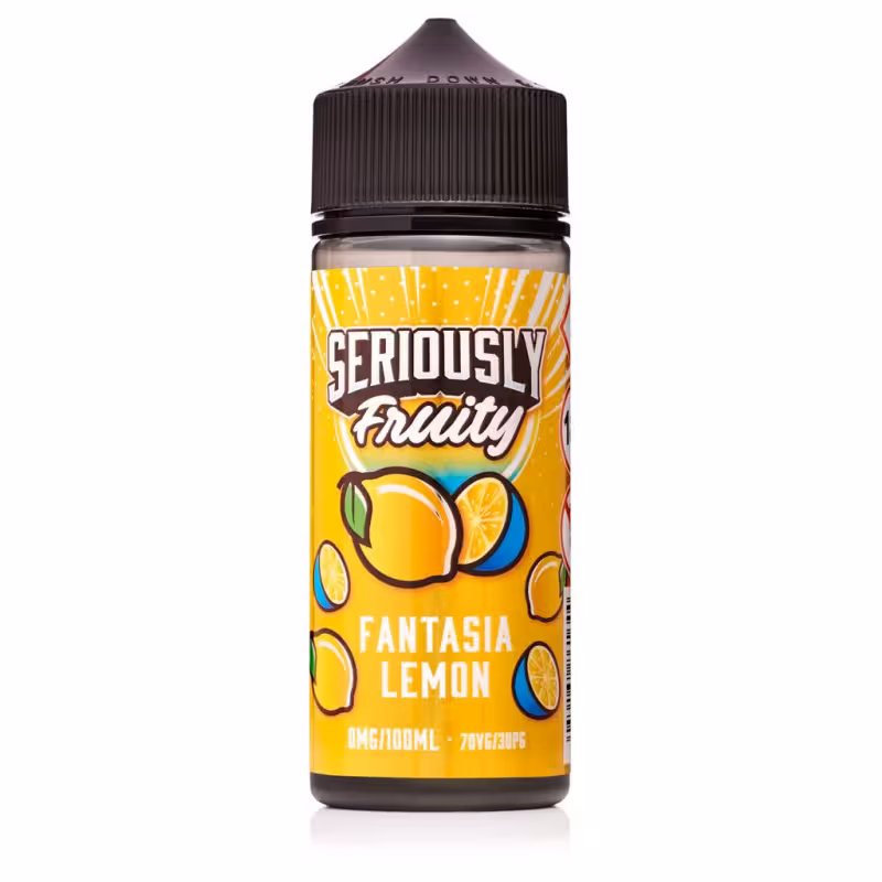Fantasia Lemon Shortfill E-Liquid by Seriously Fruity 100ml - Image 1