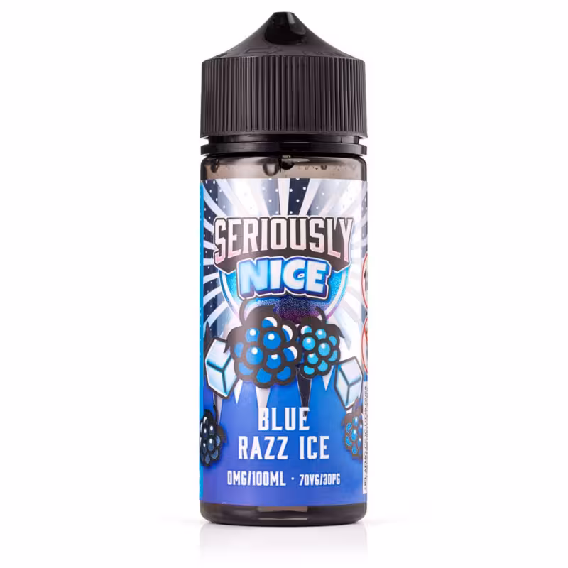 Blue Razz Ice Shortfill E-Liquid by Seriously Nice 100ml - Image 1