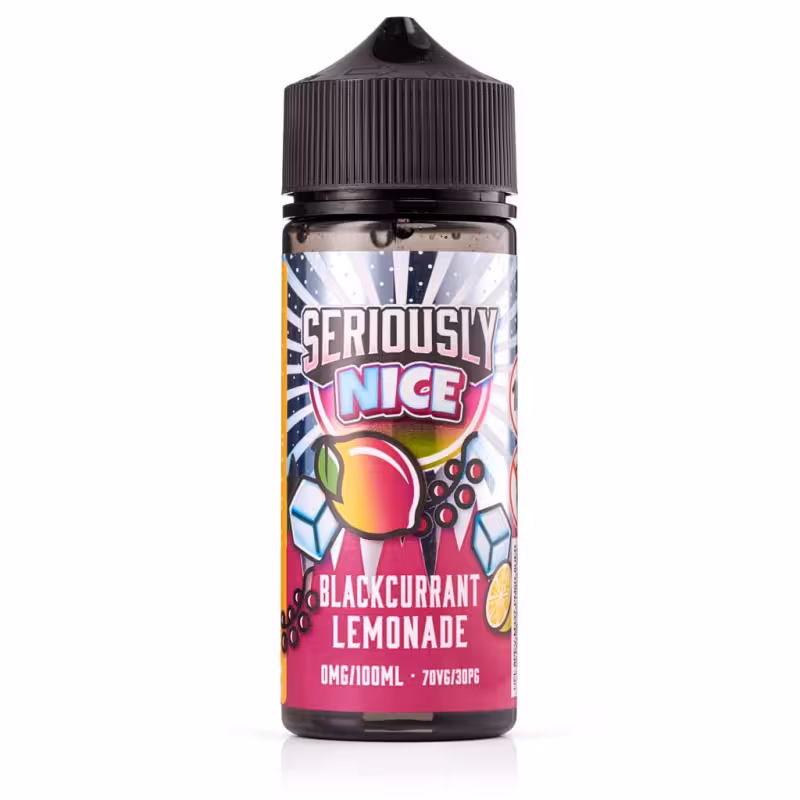 Blackcurrant Lemonade Shortfill E-Liquid by Seriously Nice 100ml - Image 1