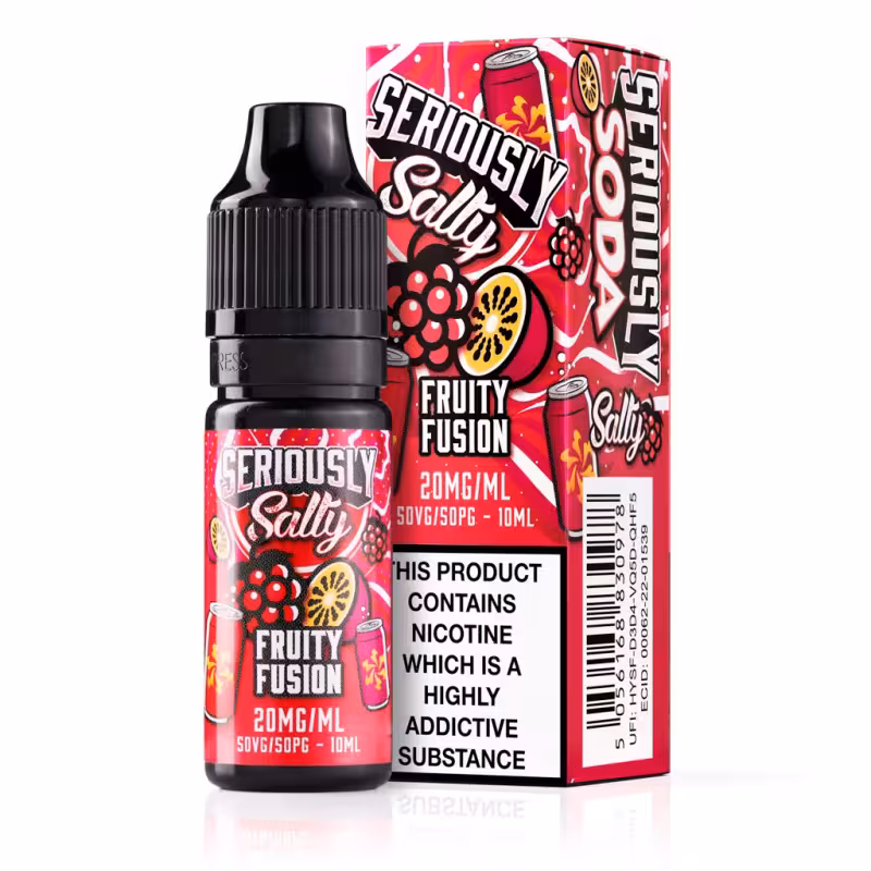 Fruity Fusion Nic Salt E-Liquid by Seriously Salty - Image 1