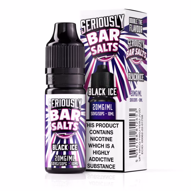 Black Ice Nic Salt E-Liquid by Seriously Bar Salts