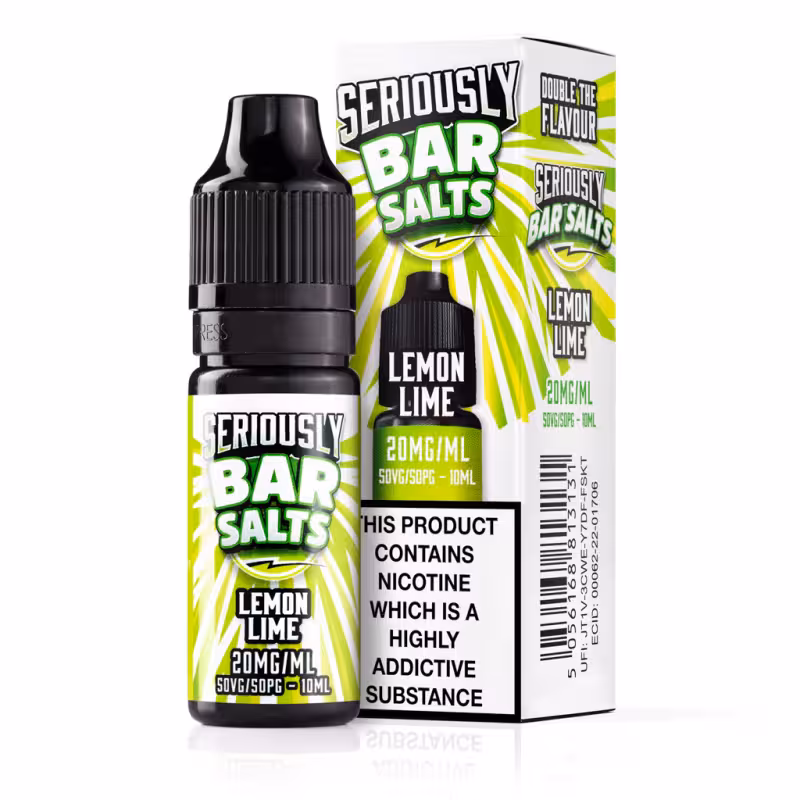 Lemon Lime Nic Salt E-Liquid by Seriously Bar Salts - Image 1
