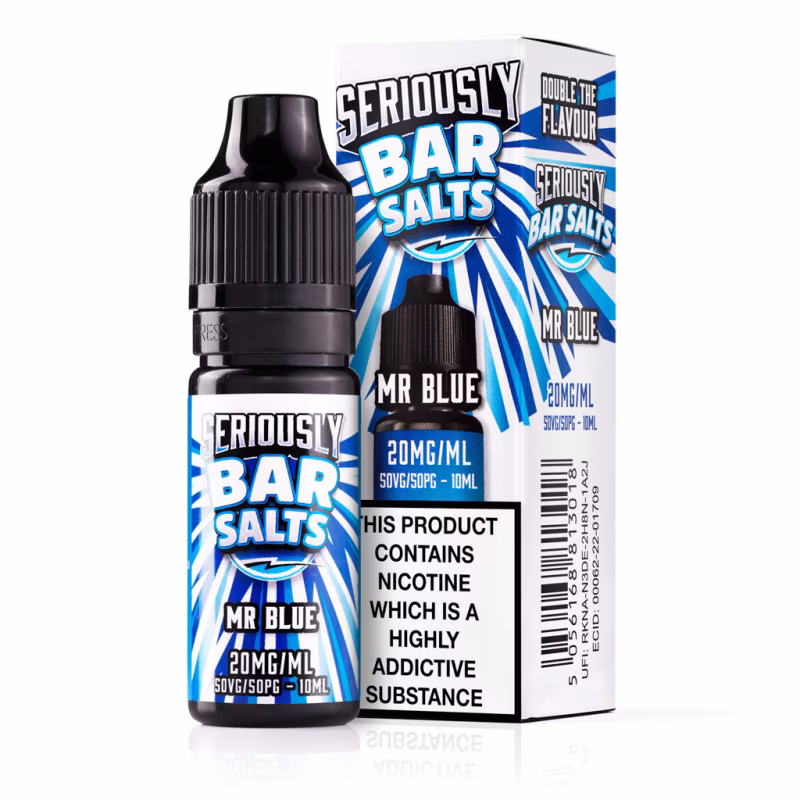 Mr Blue Nic Salt E-Liquid by Seriously Bar Salts