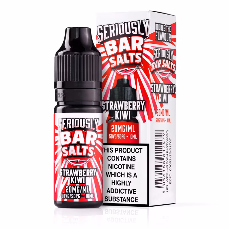 Strawberry Kiwi Nic Salt E-Liquid by Seriously Bar Salts
