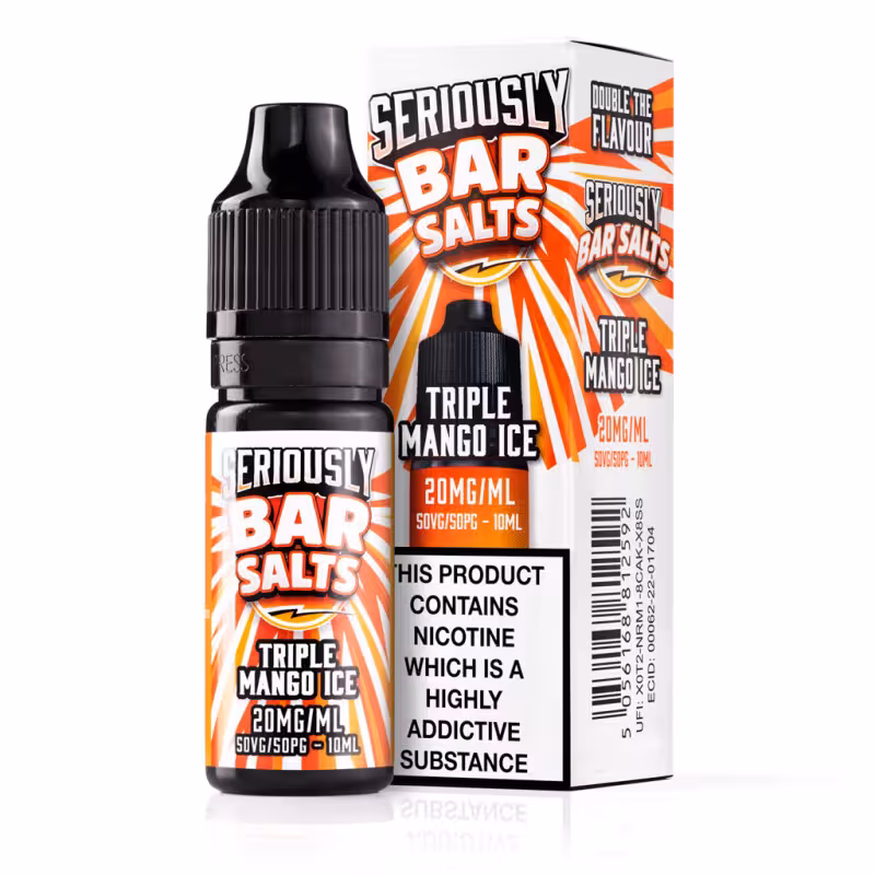 Triple Mango Ice Nic Salt E-Liquid by Seriously Bar Salts - Image 1