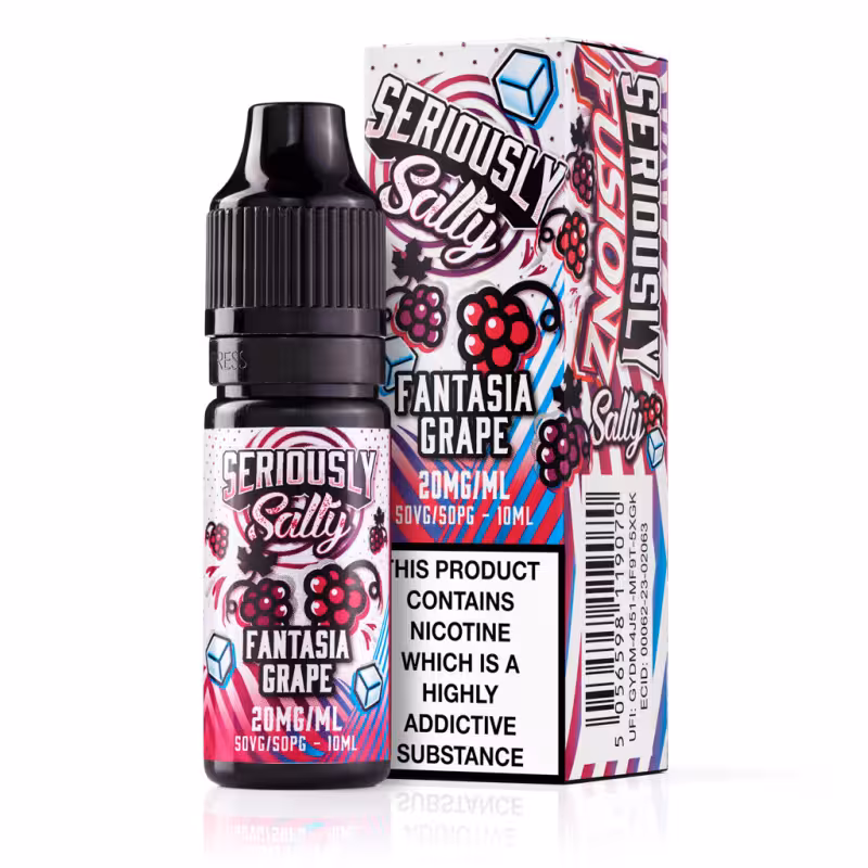 Fantasia Grape Nic Salt E-Liquid by Seriously Salty Fusionz - Image 1