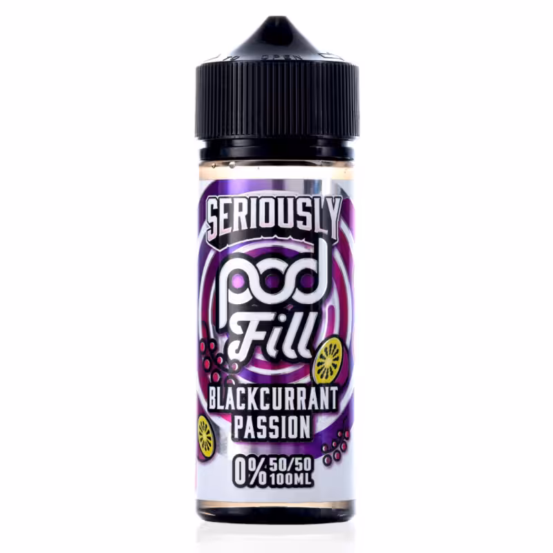 Blackcurrant Passion Shortfill E-Liquid by Seriously Pod Fill 100ml - Image 1