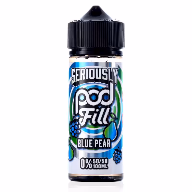Blue Pear Shortfill E-Liquid by Seriously Pod Fill 100ml - Image 1