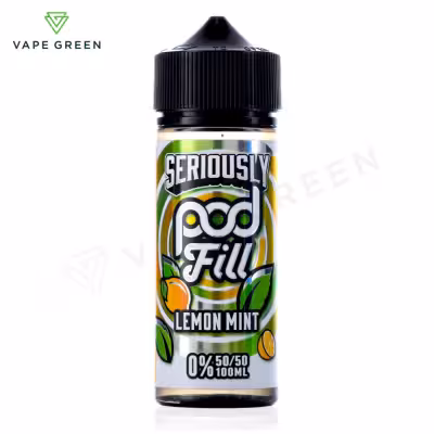 Lemon Mint Shortfill E-Liquid by Seriously Pod Fill 100ml
