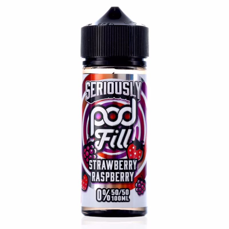 Strawberry Raspberry Shortfill E-Liquid by Seriously Pod Fill 100ml