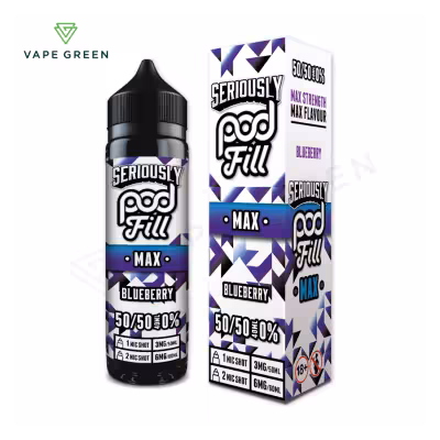 Blueberry Shortfill E-Liquid by Seriously Pod Fill Max 40ml