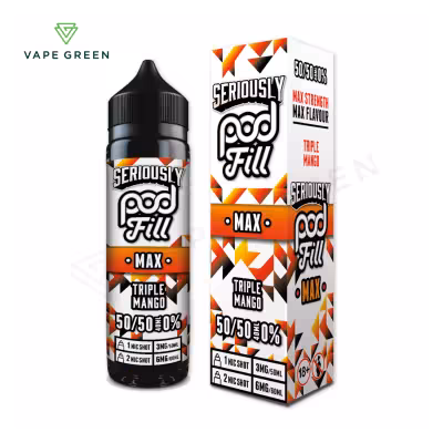 Triple Mango Shortfill E-Liquid by Seriously Pod Fill Max 40ml