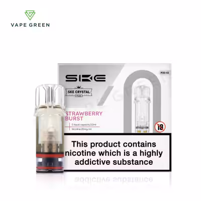 Strawberry Burst Prefilled Pods by SKE Crystal Plus