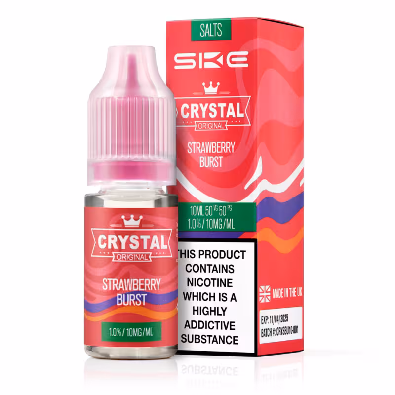 Strawberry Burst Nic Salt E-Liquid by SKE Crystal Salts V2 - Image 1