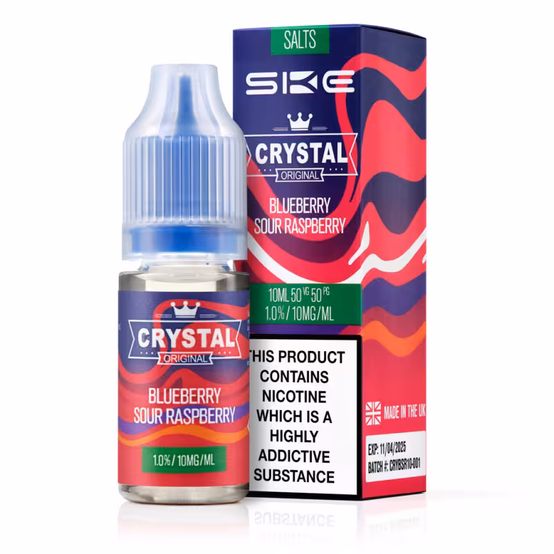 Blueberry Sour Raspberry Nic Salt E-Liquid by SKE Crystal Salts V2 - Image 1