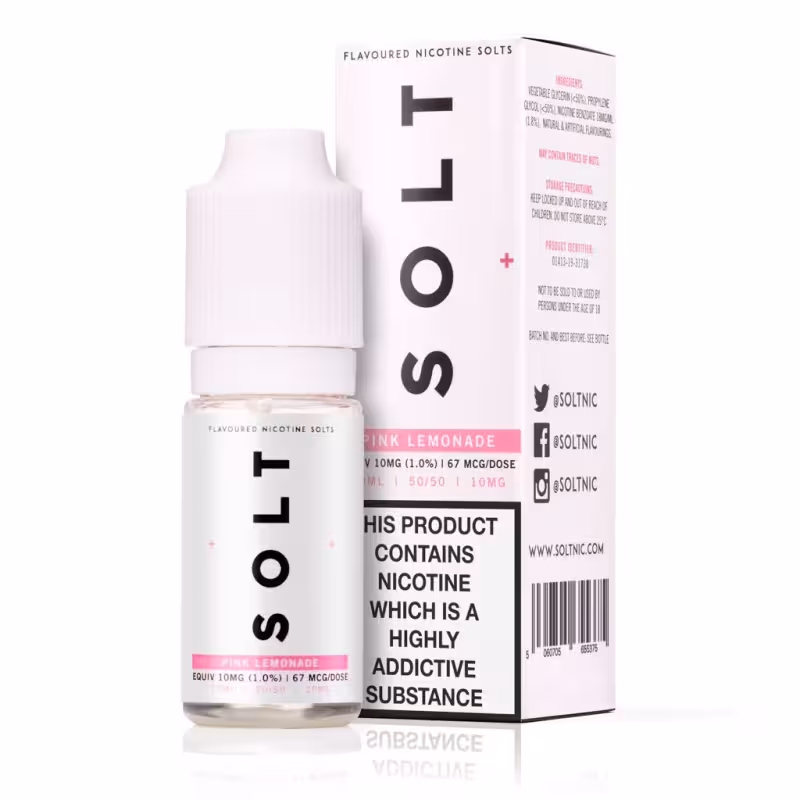 Pink Lemonade Nic Salt E-Liquid by SOLT - Image 1